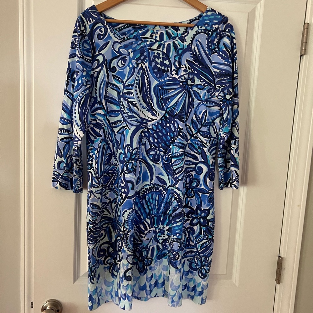 Lilly Pulitzer 3/4 sleeve t-shirt dress large